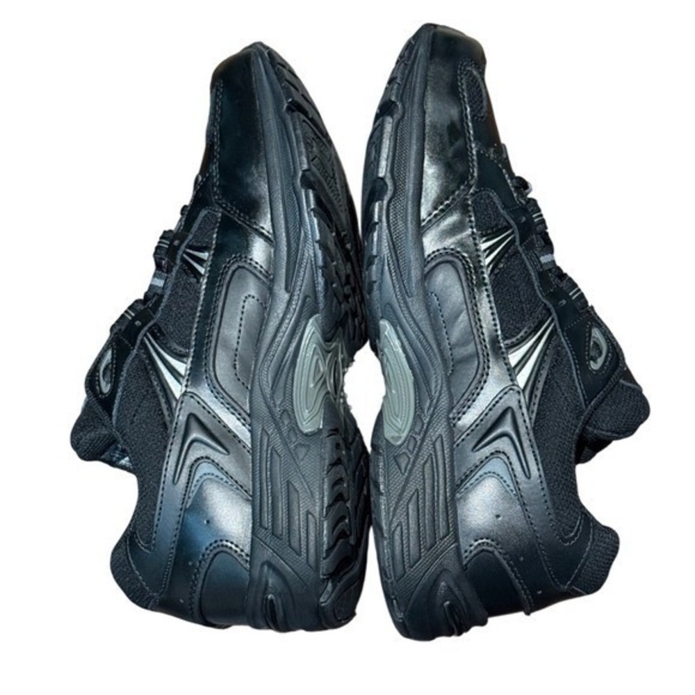 VIONIC Walker Orthotic Walking Shoes Black Leather Comfort Sneakers | Sz 11 EUC